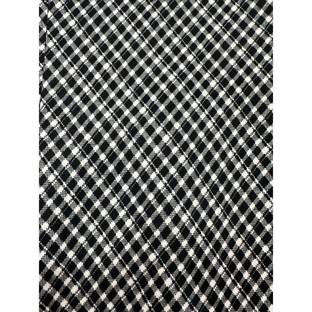 NWT SPANX Ponte Jacquard Plaid Mini Dress Black and White Size Medium - Picture 6 of 12